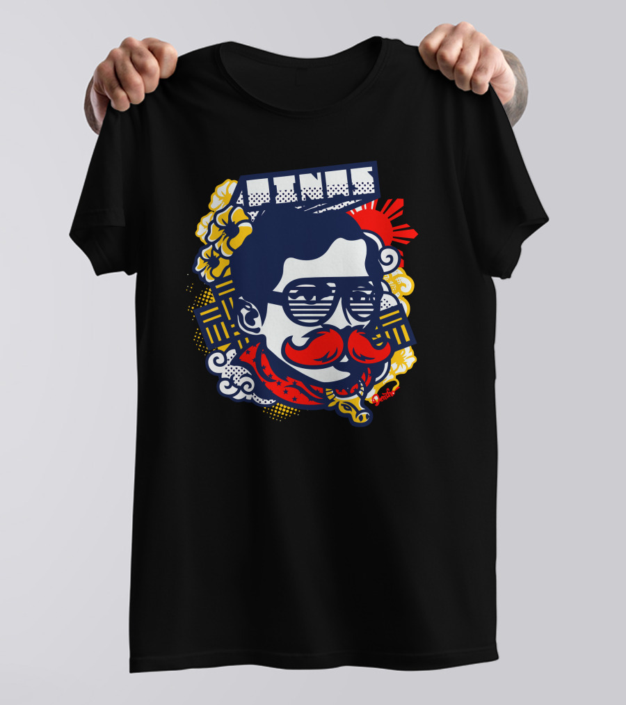 Ating Mustache Sunglasses Pop T-Shirt