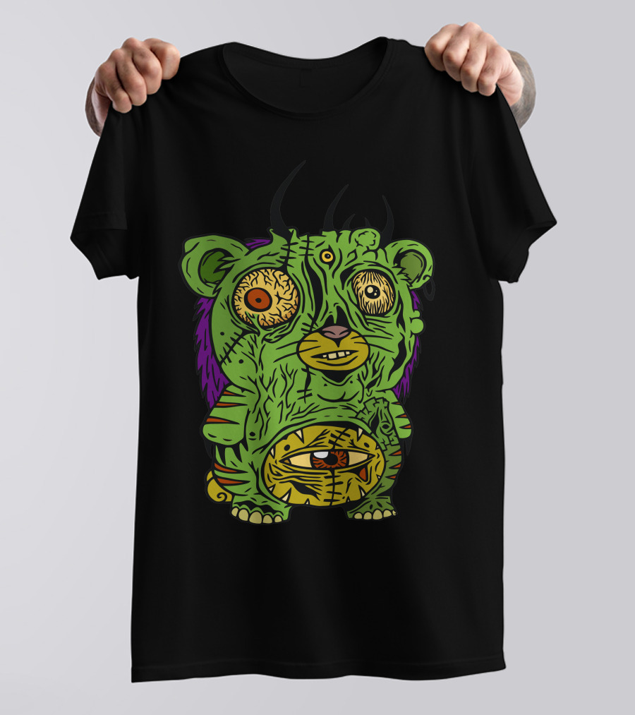 Ima Gummy Bear Zombie Creature With Horns And Multiple Eyes T-Shirt