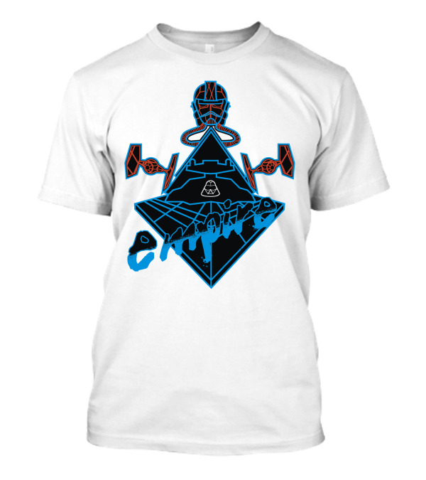 Empire Punk Battle Cruiser Blueprint T-Shirt
