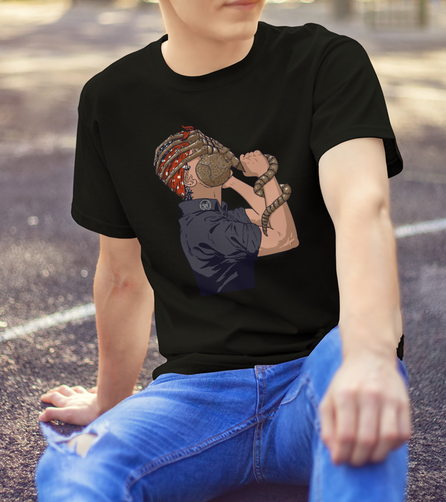 In Space No One Can Hear You Scream Facehugger Bandana Retro Style Alien Fusion T-Shirt
