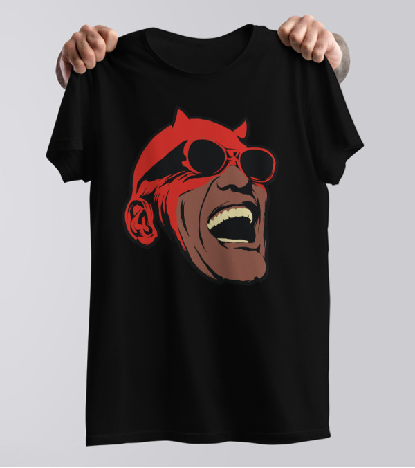 It The Road Matt Devil Sunglasses Laughing Face T-Shirt