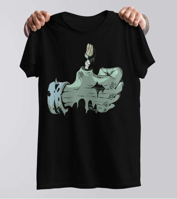 Zombie Like Thumbs Up Hand T-Shirt