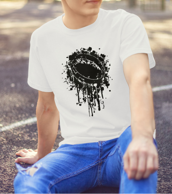 One Ring Black Splatter Dripping T-Shirt