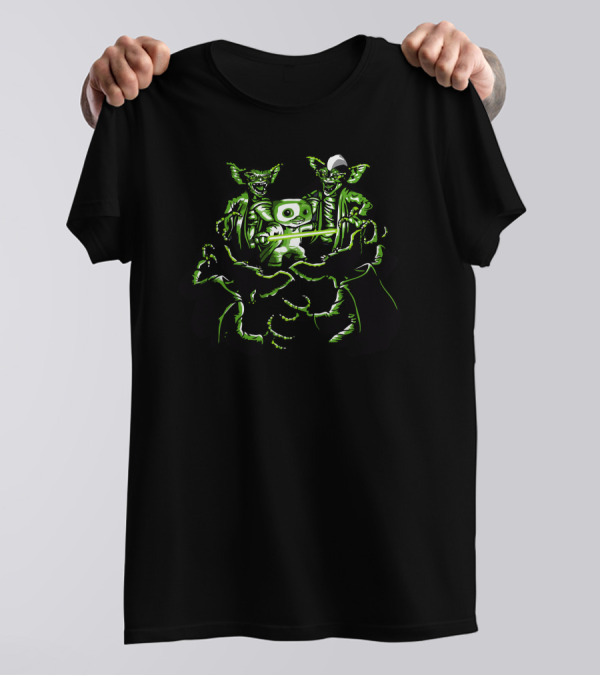 Return Of The Mogwai Alien Gremlins Playing Retro Console T-Shirt