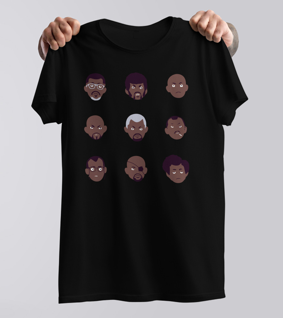 Samojis Famous Characters Emoji Collection T-Shirt