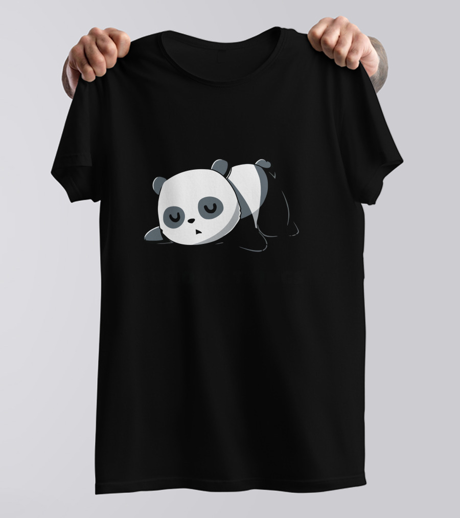 Say No To Doing Things Lazy Panda T-Shirt