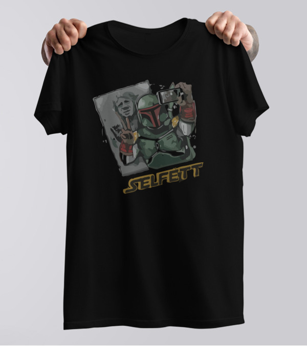 Boba Fett Selfie With Han Carbonite Image T-Shirt