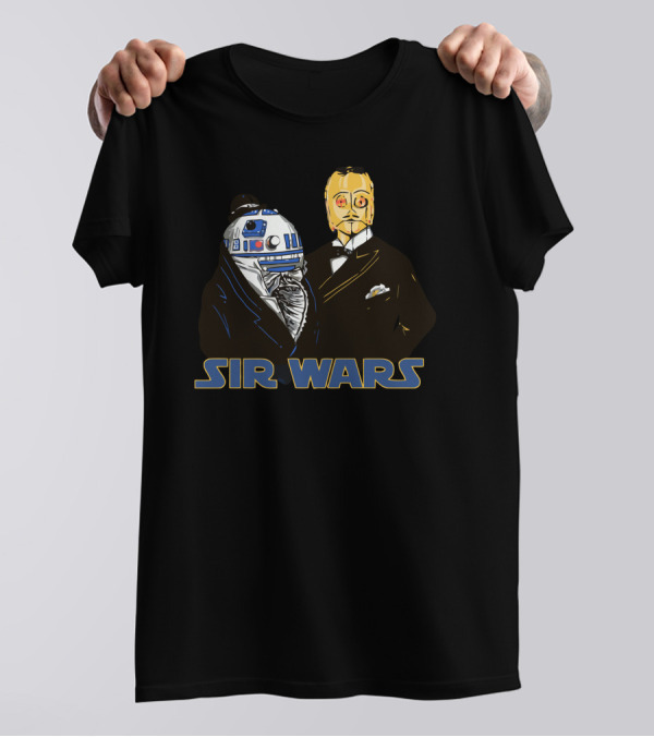 Sir Wars Dapper Droids In Formal Attire T-Shirt