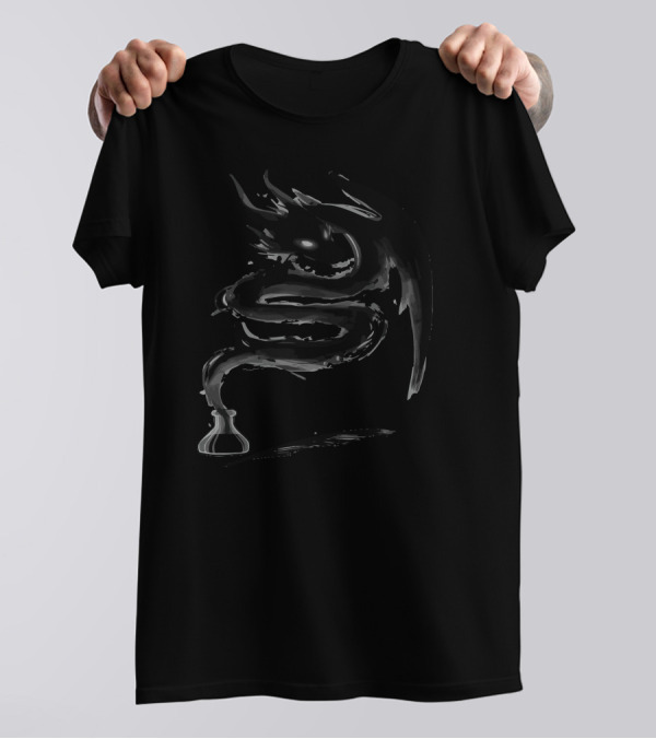 Spooky Kitties Dragon Smoke T-Shirt