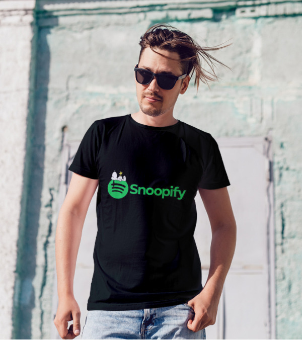 Snoopify Snoopy Woodstock Spotify T-Shirt