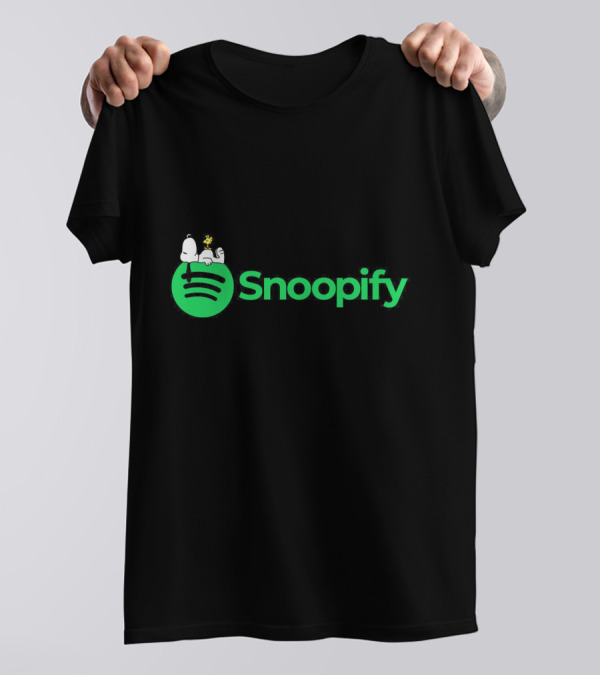 Snoopify Snoopy Woodstock Spotify T-Shirt