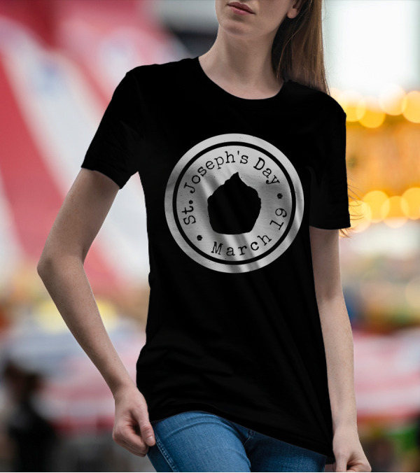 St Joseph's Day March 19 Sfingi Pastry Enthusiast Celebration T-Shirt