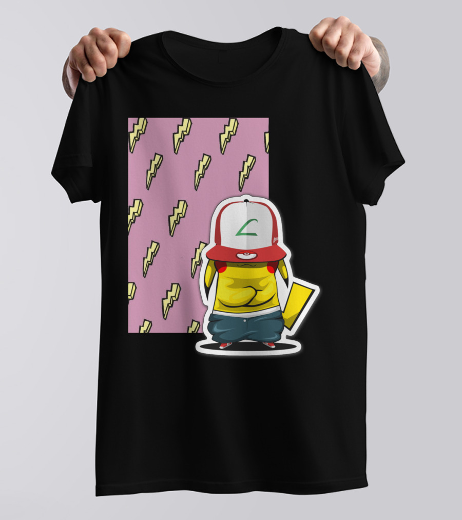 Pikachu Thunder Lightning Bolt Street T-Shirt