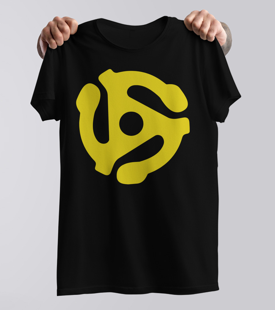45 RPM Record Adapter Icon Retro Vinyl T-Shirt