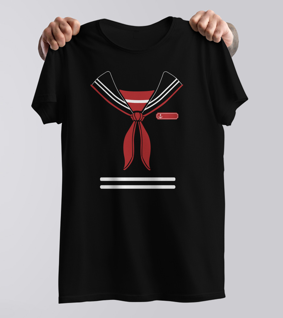 Ahoy Nautical Anchor Scarf T-Shirt