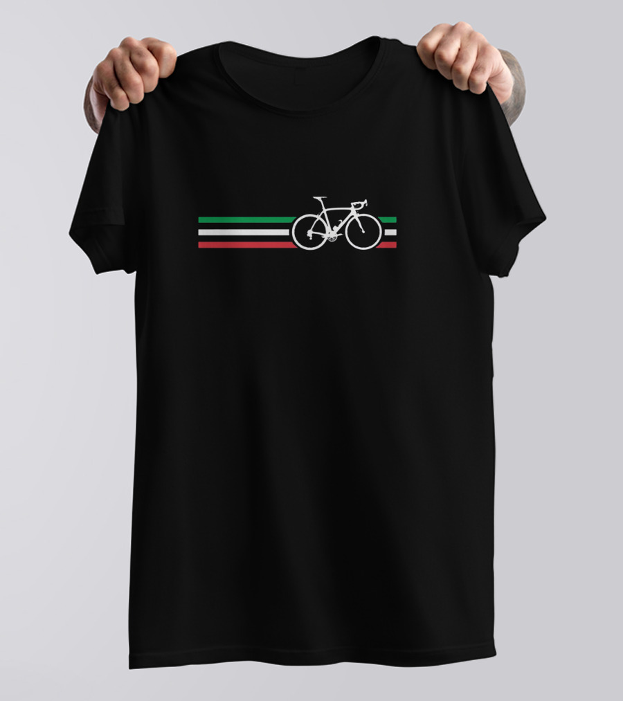 Bicycle Love Italian Stripe Racing Bike T-Shirt
