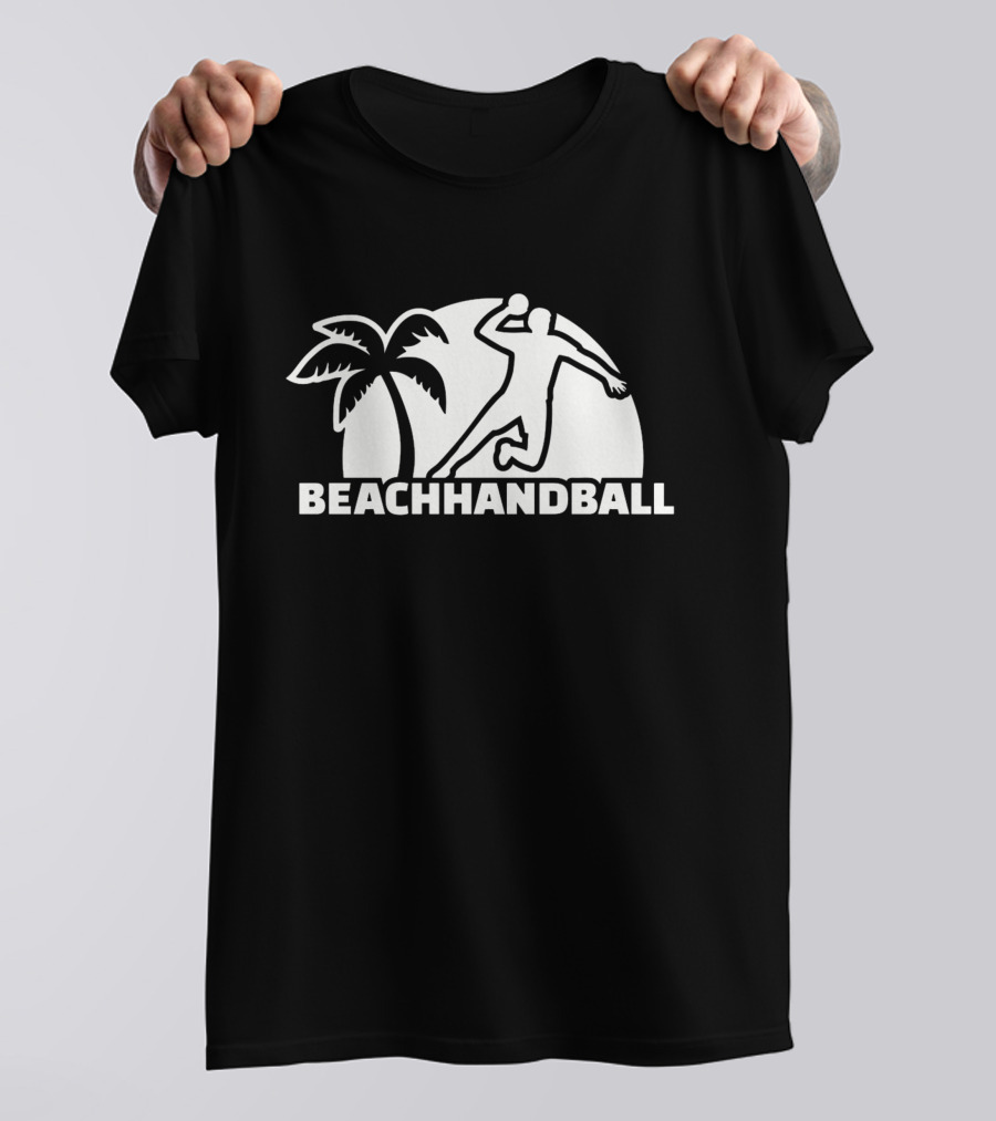 Beach Handball Palm Tree Player T-Shirt