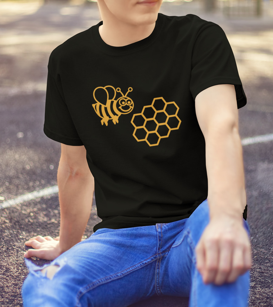 Bee Honeycomb Delightful Connection T-Shirt