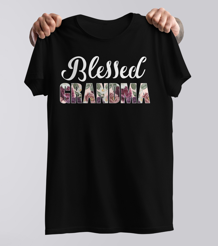 Blessed Grandma Floral T-Shirt