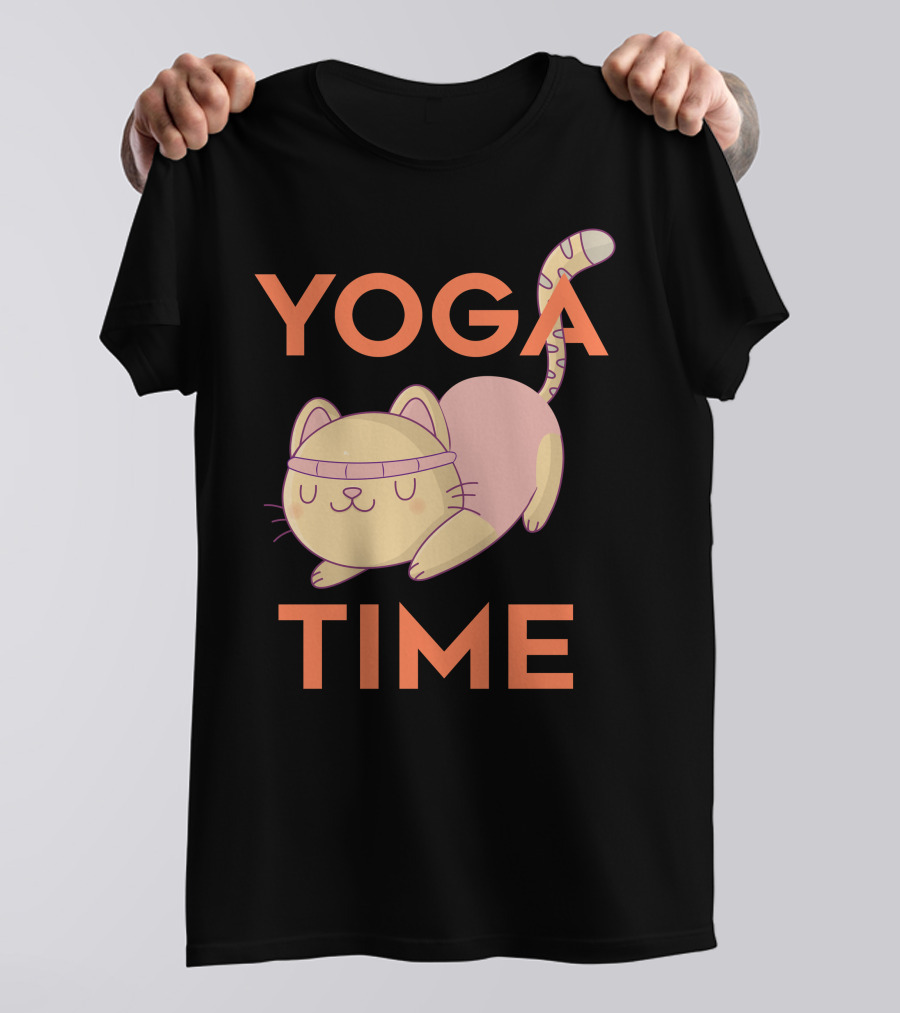Yoga Time Cat Loves Yoga T-Shirt