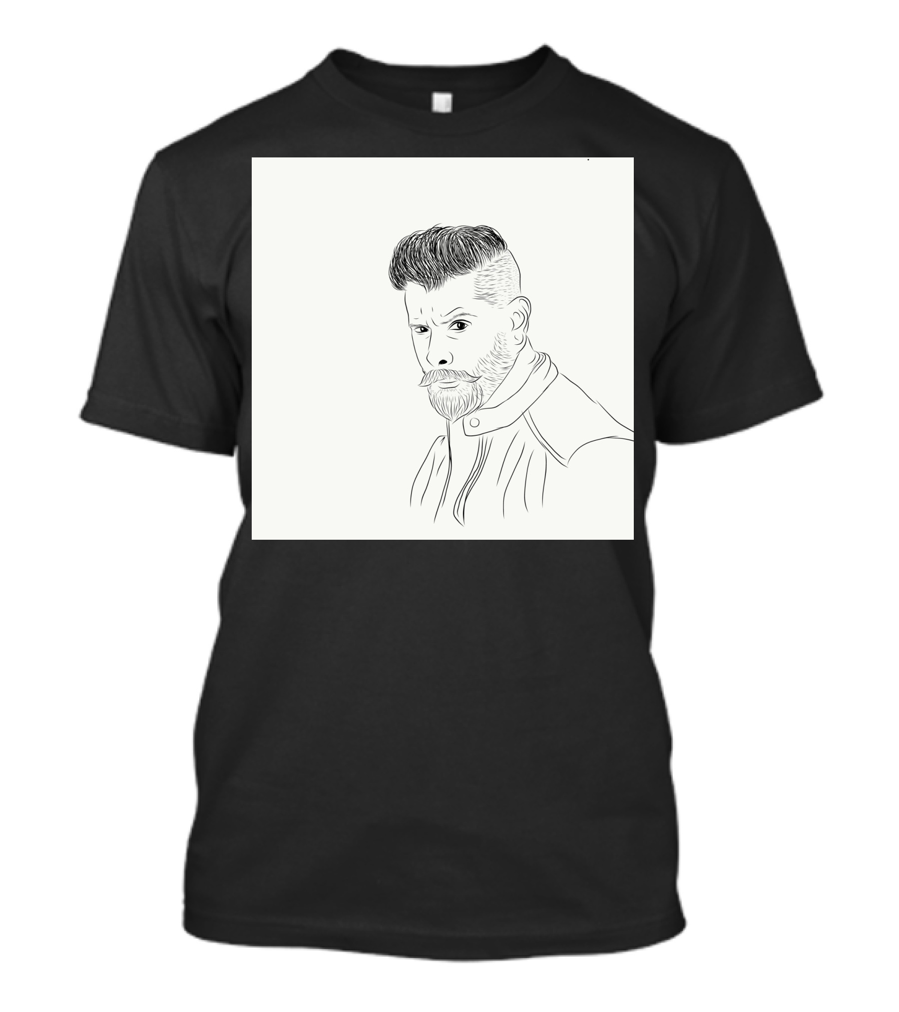 Chiyan Vikram Sketch Drawing Line T-Shirt