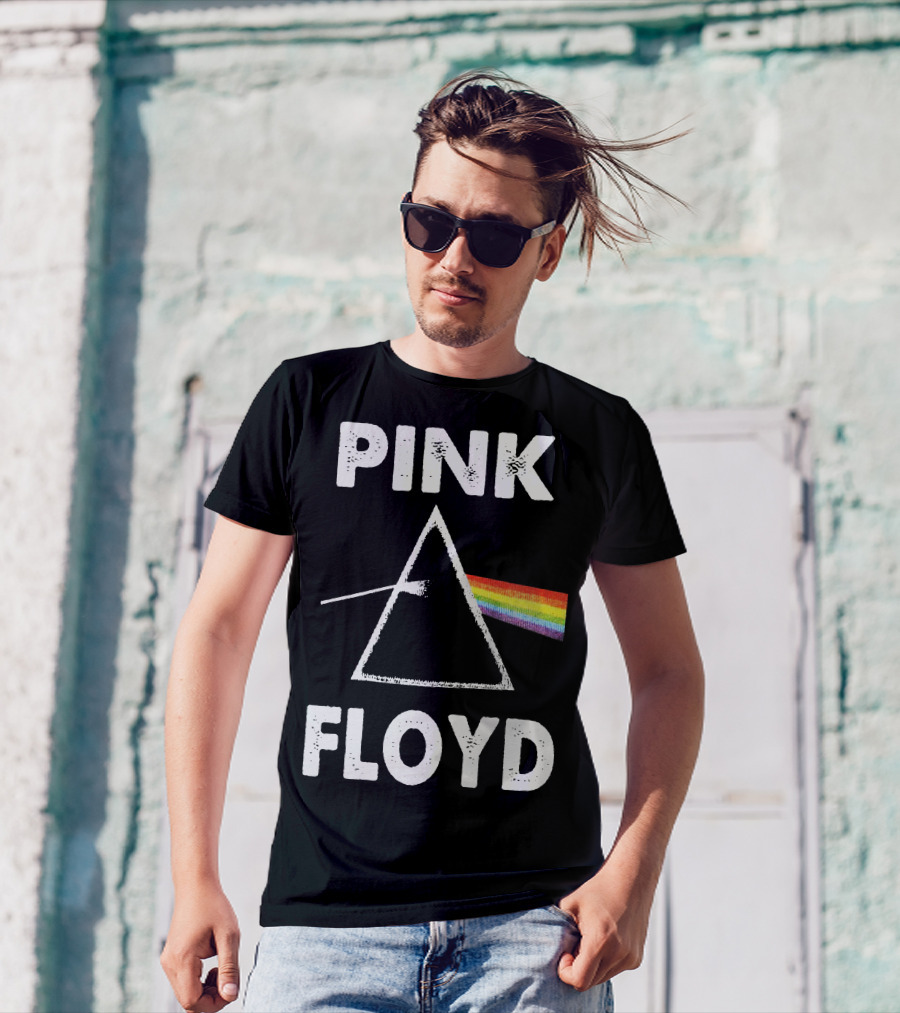 Pink Floyd Dark Side Of The Moon Prism Rainbow Classic T-Shirt