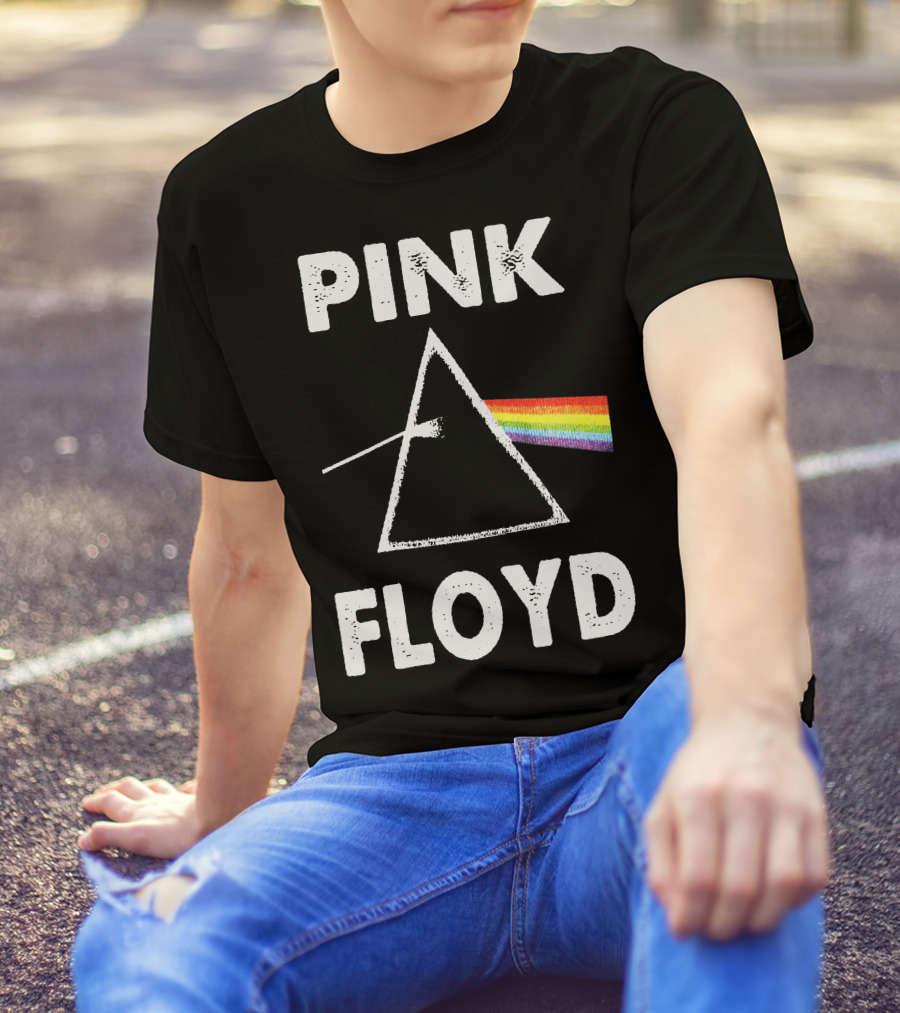 Pink Floyd Dark Side Of The Moon Prism Rainbow Classic T-Shirt