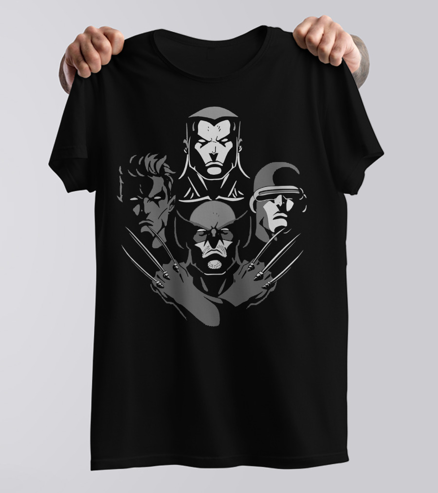 Dark Mutant Rhapsody Superhero Quartet T-Shirt