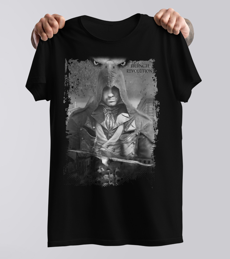 Assassin's Creed French Revolution Hooded Figure With Eagle Eyes T-Shirt