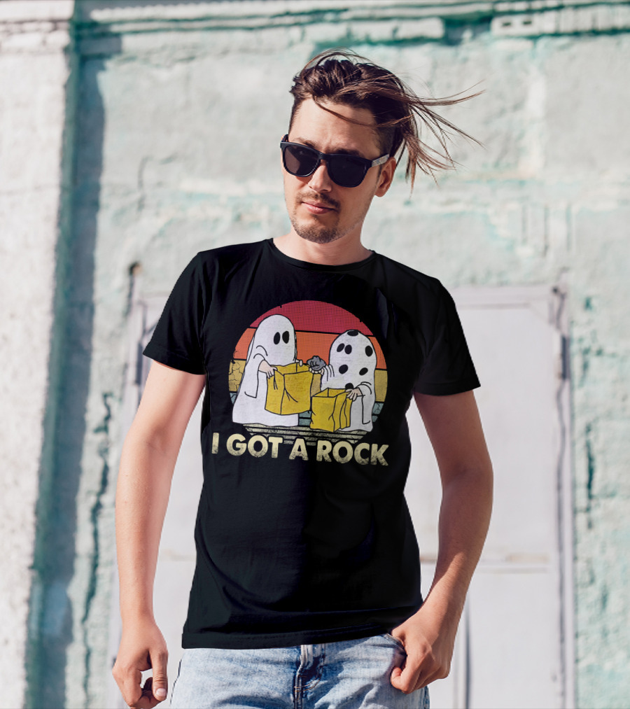 Halloween Boo I Got A Rock Ghosts Trick-or-Treating T-Shirt
