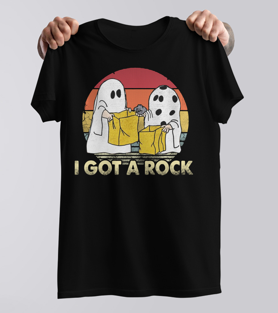 Halloween Boo I Got A Rock Ghosts Trick-or-Treating T-Shirt