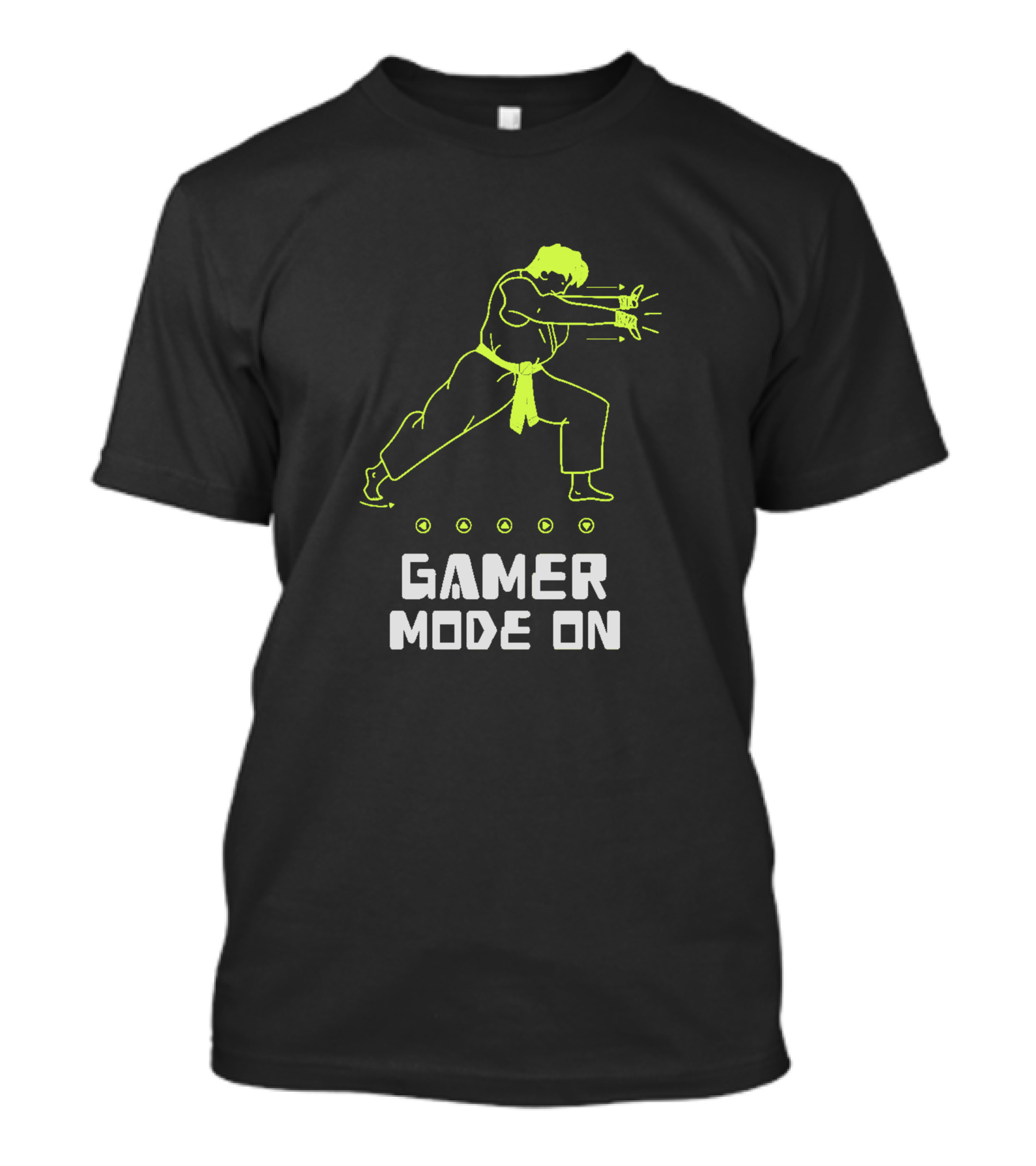 Gamer Mode On Karate Action Power Moves T-Shirt