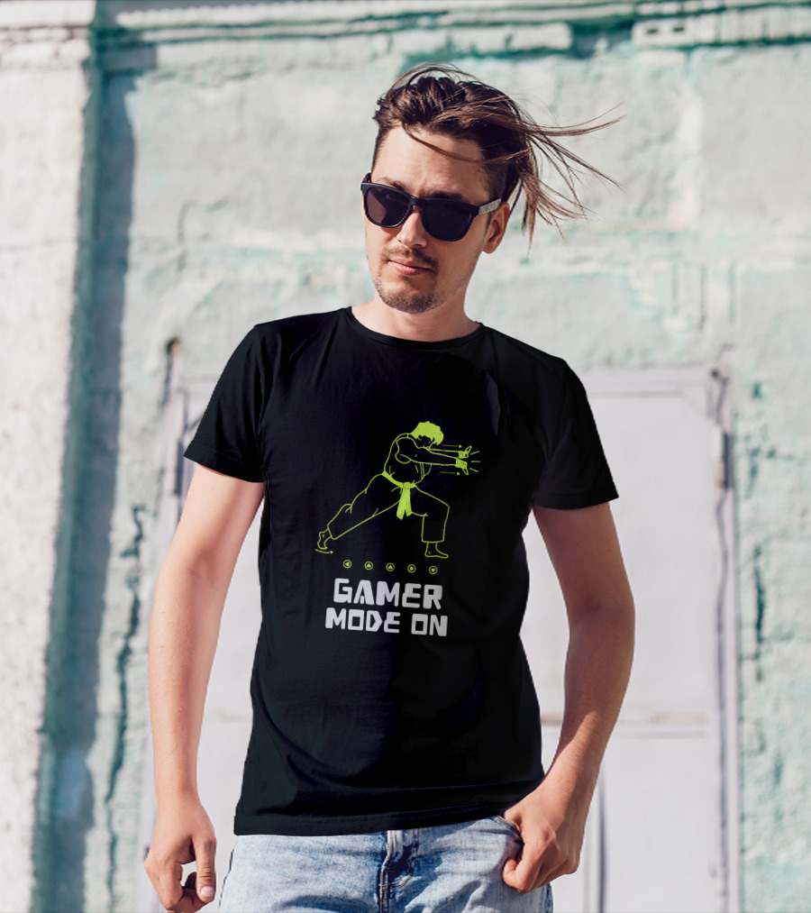Gamer Mode On Karate Action Power Moves T-Shirt
