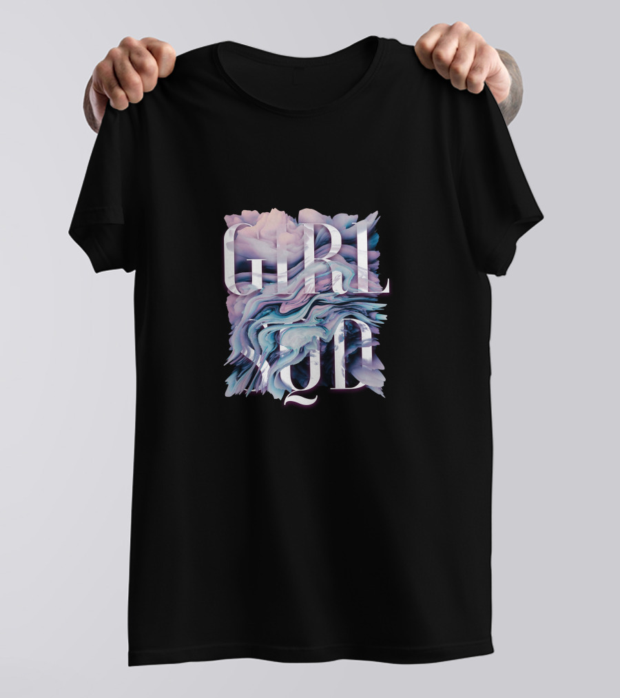 Girl Squad Sqd Wavy Pastel T-Shirt