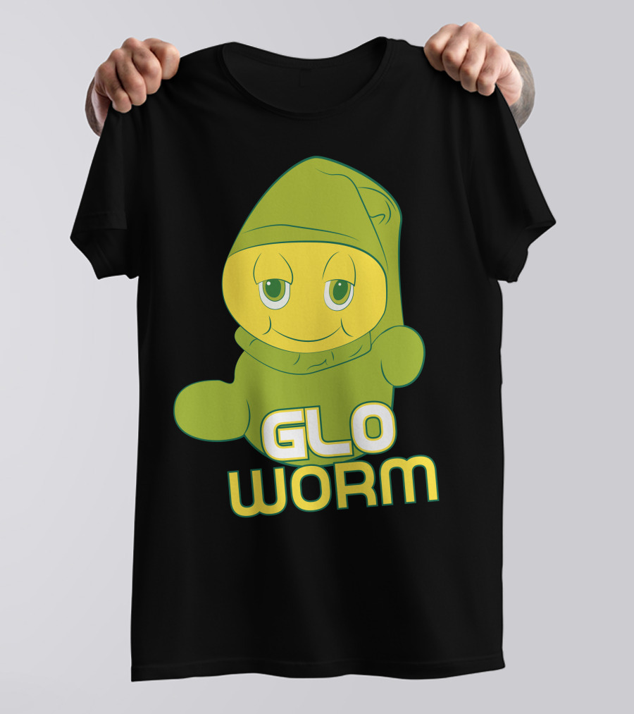 Glo Worm 80s Nostalgia Toy Character Green T-Shirt