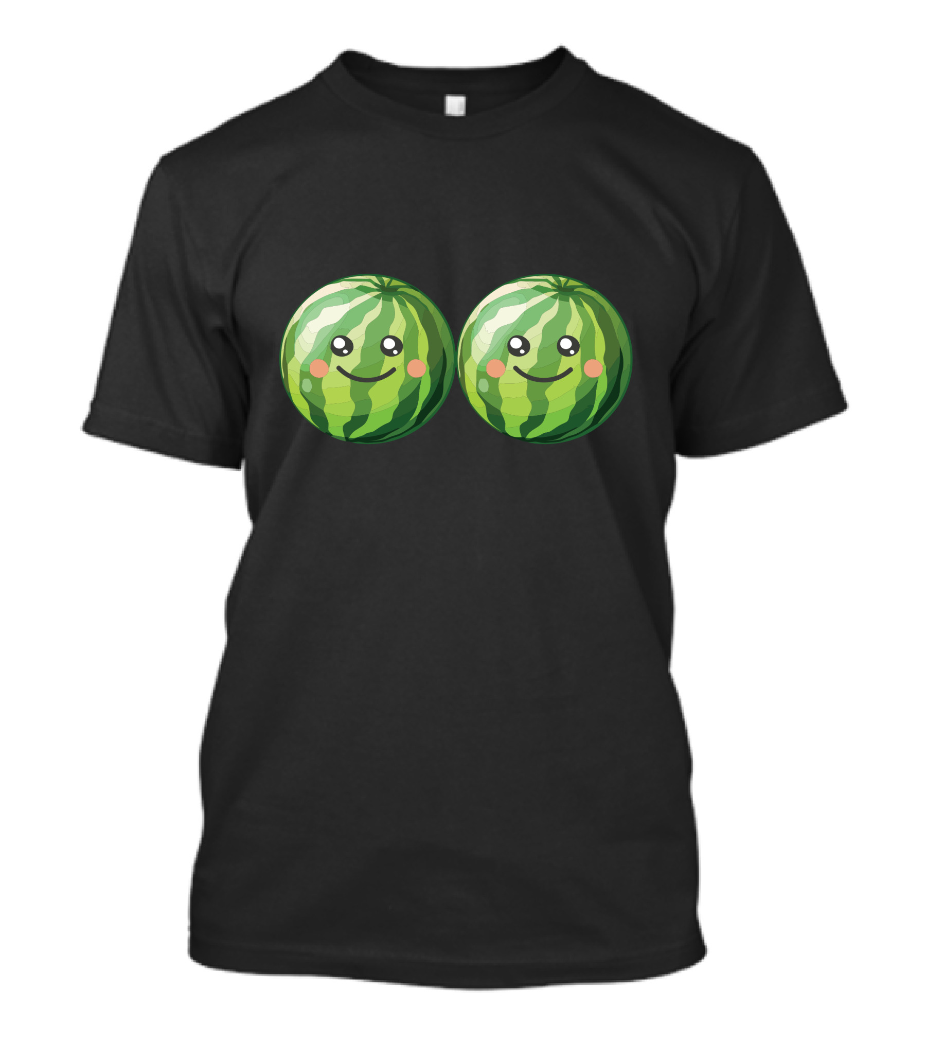 Happy Melons Cute Watermelon Faces T-Shirt