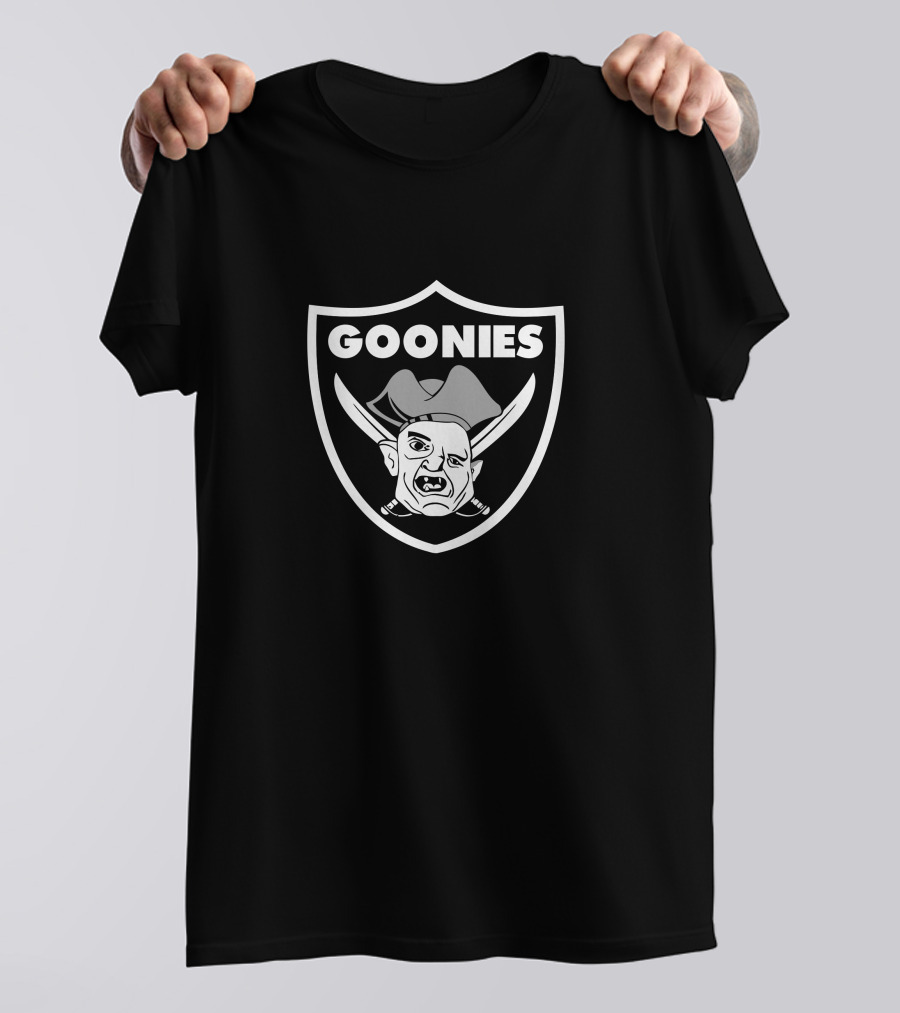 Goonies Hey You Guys Raider Shield T-Shirt