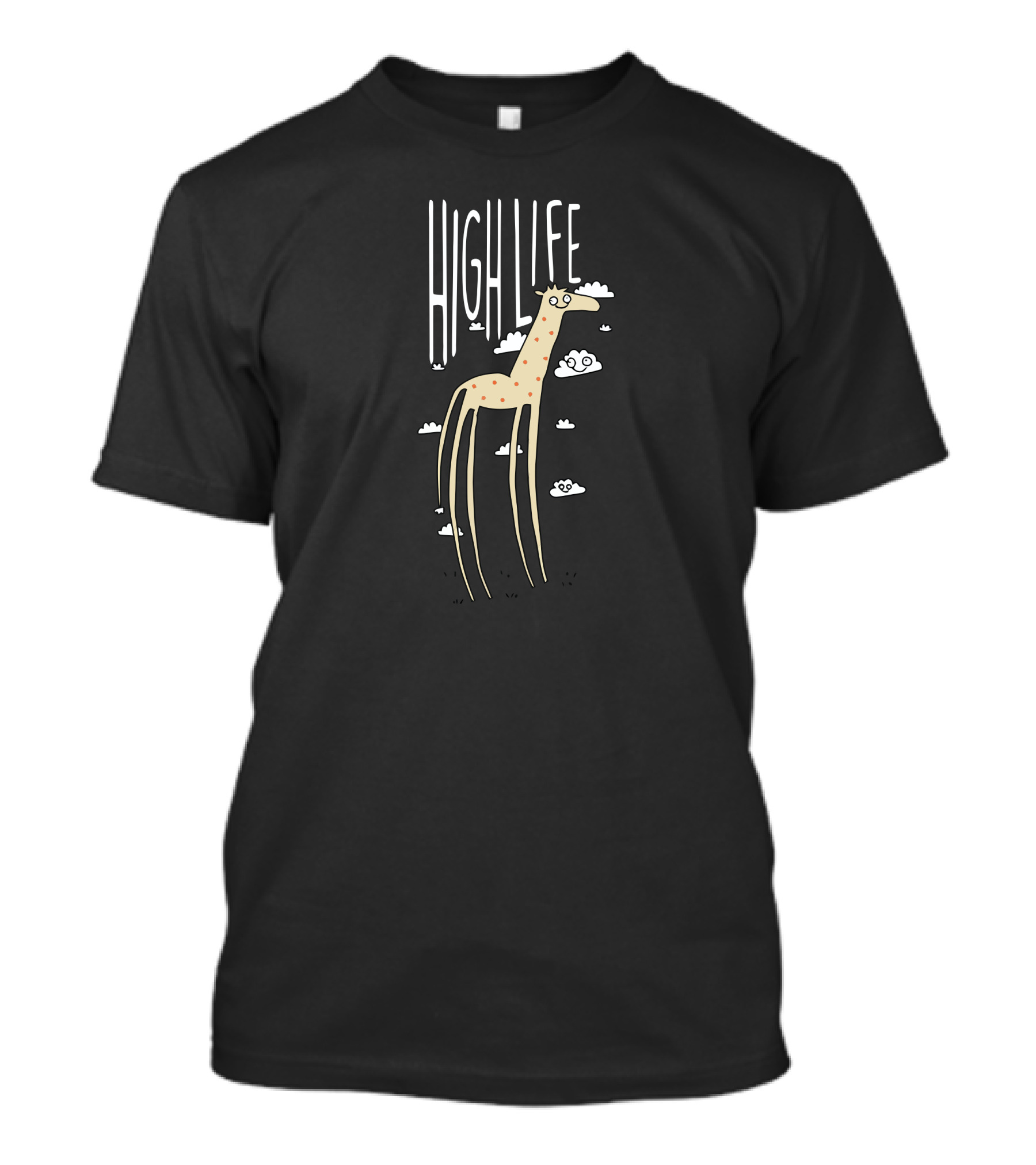 HIGH LIFE GIRAFFE WITH CLOUDS T-Shirt