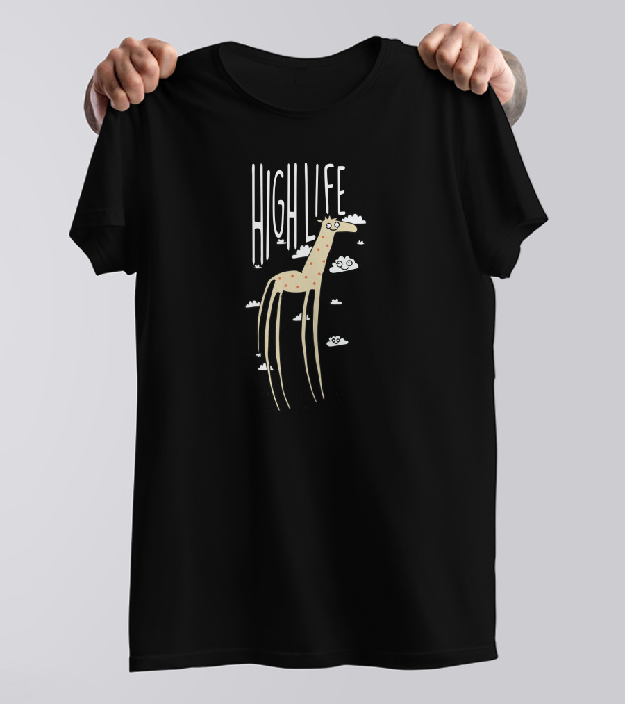 HIGH LIFE GIRAFFE WITH CLOUDS T-Shirt