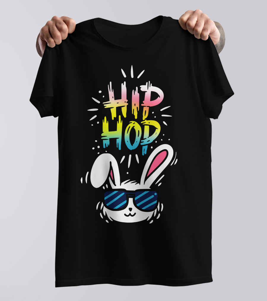 Hiphop Bunny Wearing Sunglasses T-Shirt