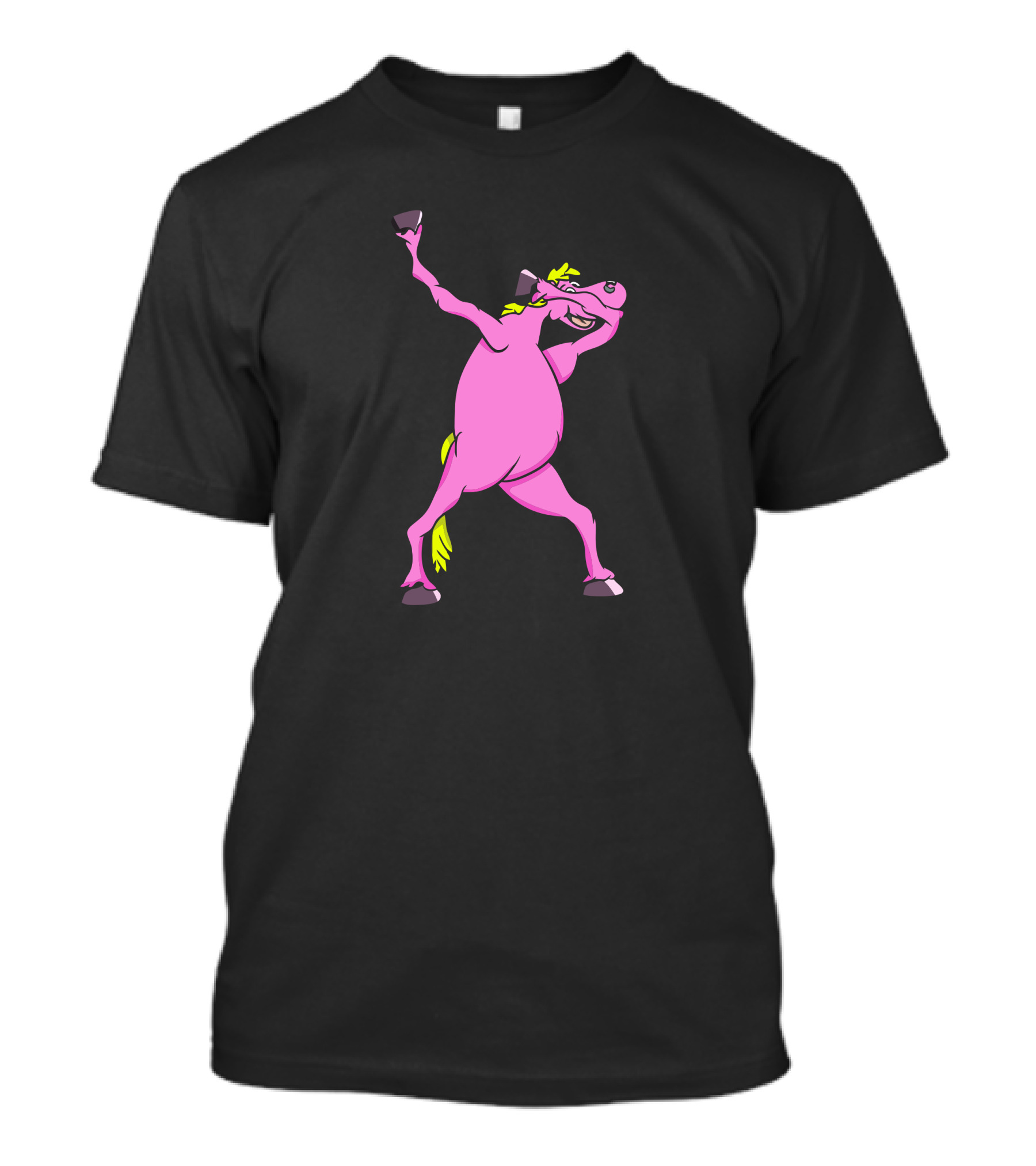 Horse Dabbing Pink Pose T-Shirt