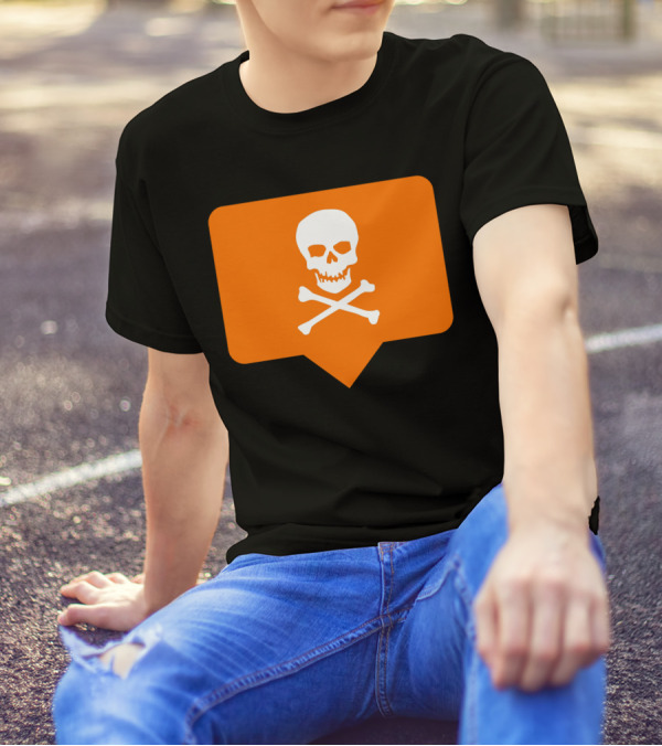 I Hate Insta Skull And Crossbones Notification T-Shirt