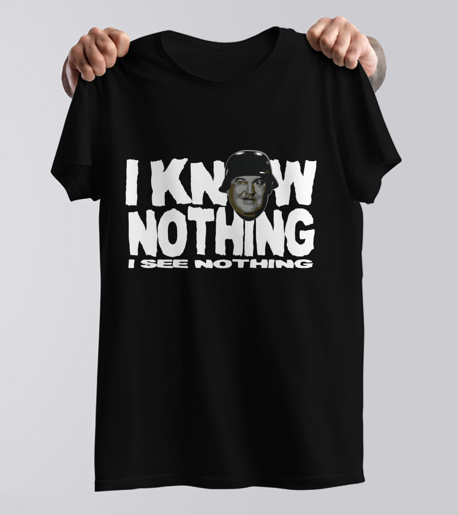 I Know Nothing I See Nothing Vintage Television Reference T-Shirt