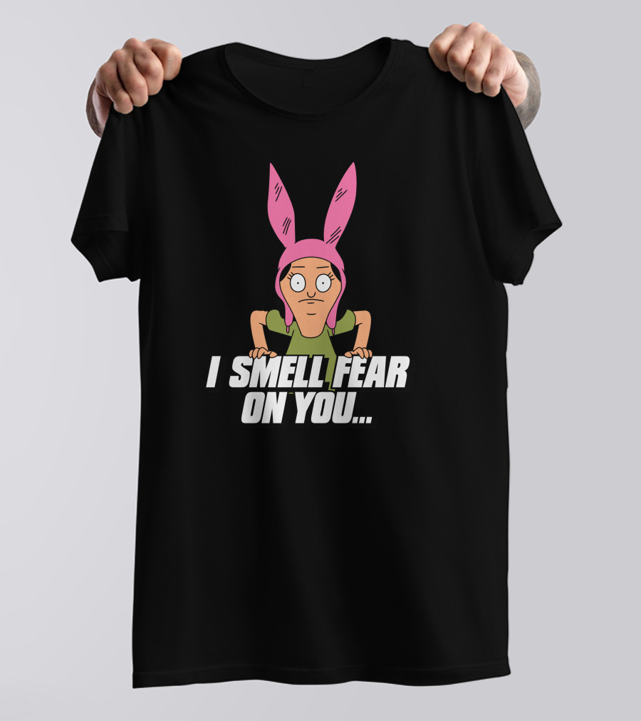 I Smell Fear On You Pink Eared Hat Character T-Shirt