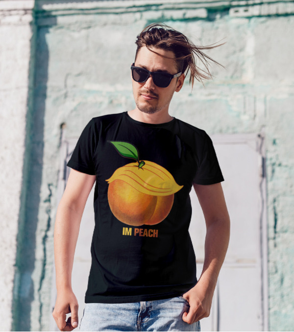 IM PEACH Presidential Hair Fruit T-Shirt