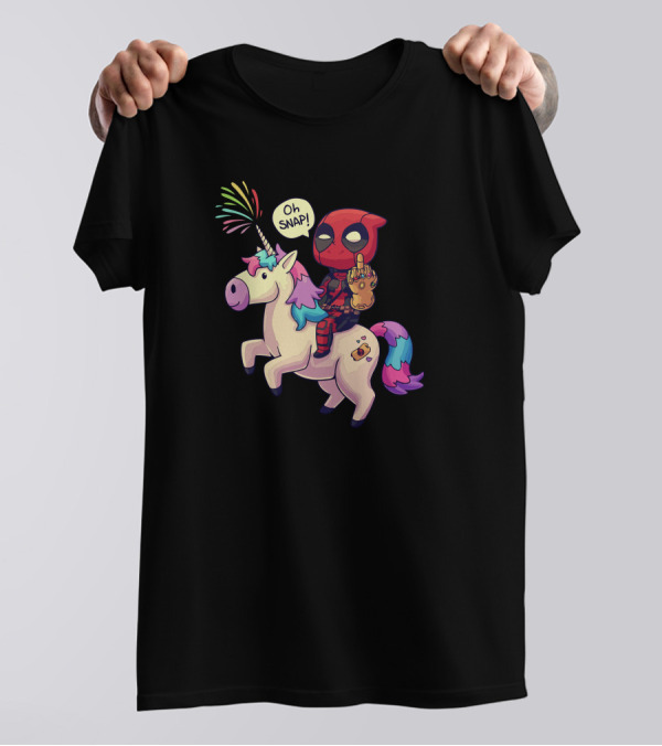Oh Snap Infinity Chimichanga Unicorn Gauntlet T-Shirt