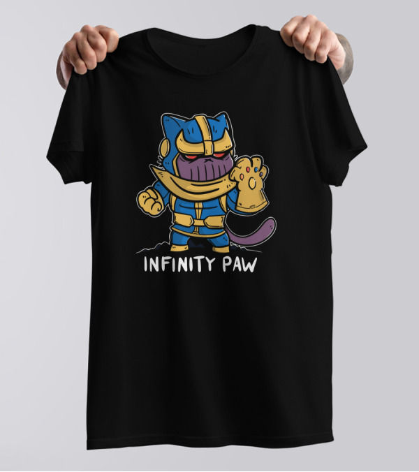 Infinity Paw Cat Thanos T-Shirt