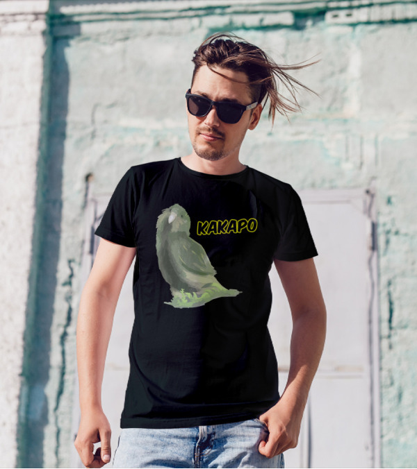 Kakapo Parrot Retro Style Wildlife T-Shirt