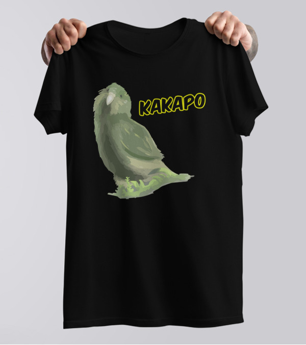 Kakapo Parrot Retro Style Wildlife T-Shirt