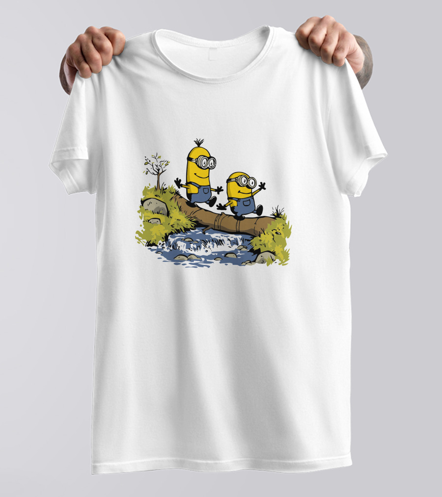 Kevin Bob New Minions Adventure Crossing Stream T-Shirt